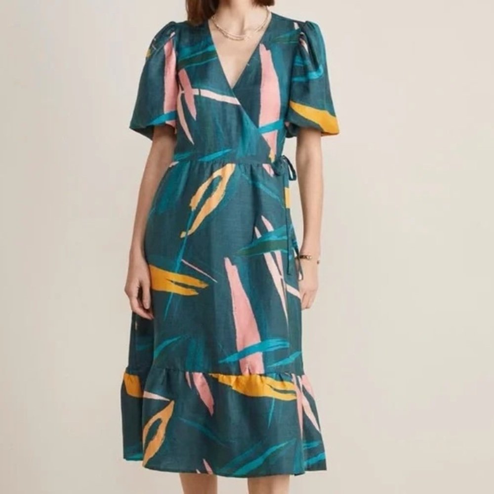 NWT brand new Vineyard Vines Abstract Print Wrap Dress  size XL